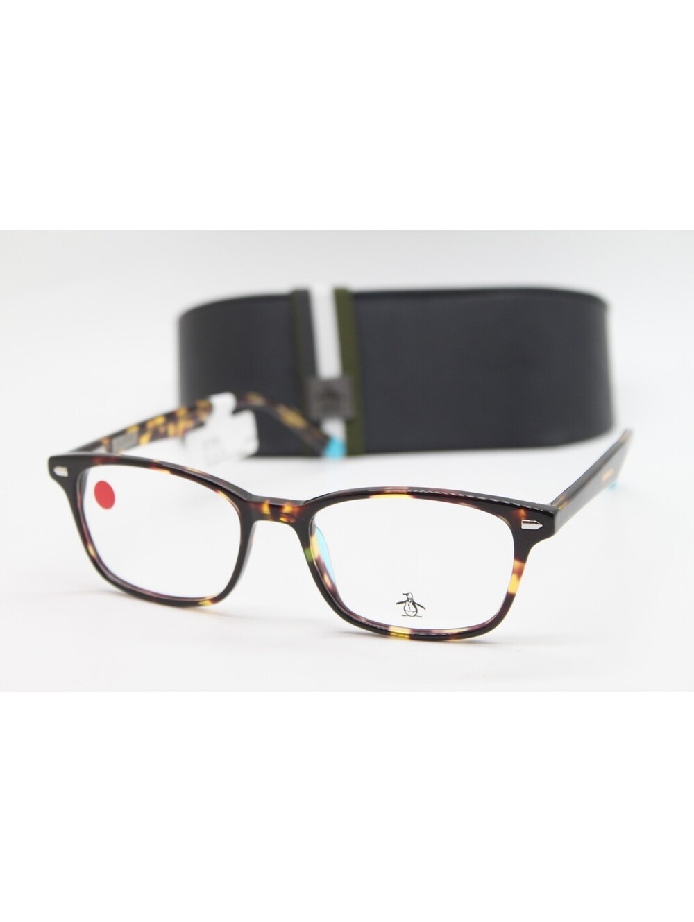 NEW PENGUIN THE CLYDE DT DARK TORTOISE AUTHENTIC EYEGLASSES W/CASE 52-18